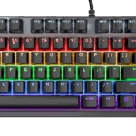 Tastatura Trust GXT834 Callaz Tenkeyless cu fir mecanica, negru