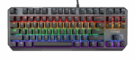Tastatura Trust GXT834 Callaz Tenkeyless cu fir mecanica, negru