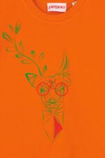 TRICOU  CERB FAMILIE COPII ORANGE-4 - Image 3