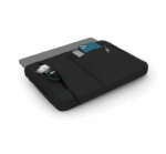 Husa protectie MacBook Air 13 culoare neagra, cu buzunare exterioare