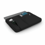 Husa protectie MacBook Air 13 culoare neagra, cu buzunare exterioare