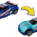 MASINUTA CU LUMINI, SUNETE SI SISTEM PULLBACK RACER, SCARA 1/24, ALBASTRU