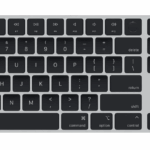 Apple Magic Keyboard (2024) w Touch ID and Numeric Keypad - Romanian - Black Keys