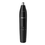 Trimmer pentru nas/urechi Philips NT1620/15, baterie, lavabil, utilizare umed si uscat, Negru