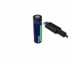 Baterii reincarcabile AA Trust, incarcate prin USB-C, putere intrare 1.2W, pachet de 2 bucati. - Image 2