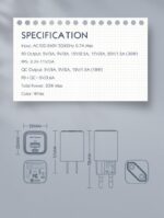 Incarcator retea Serioux 30W Quick Charge, Intrare AC100-240V~ 50/60Hz 0.7A Max, PD Ieșire: 5V-3A, 9V-3A, 12V-2.5A, 15V 2A, 20V=1.5A (30W), QC Ieșire: 5V-3A, 9V-2A, 12V=1.5A (18W), PD+QC=5V=3.6A, Total: 30W Max - Image 14