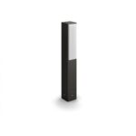 Stalp LED pentru iluminat exterior Philips Stratosphere, 2x4.5W (70W) ,1000 lm, lumina neutra (4000K), dimabila, IP44, 420x76x60mm, Antracit