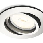 Spot incastrat Philips Donegal, GU10, 5.5W, IP20, 9cm, Crom mat