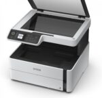 Multifunctional inkjet mono Eco tank M2170, dimensiune A4 (Printare, Copiere, Scanare), viteza 39ppm alb-negru, rezolutie 1200 x 2400 dpi, alimentare hartie 250 coli, scanner CIS rezolutie 1200x2400 dpi, Ecran LCD 3.7cm, interfata: USB, Ethernet, WiFi, Wi-Fi Direct, consumabile: C13T01L14A - Image 2