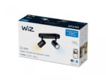 Spot LED RGB WiZ Imageo, Wi-Fi, Bluetooth, 2x4.9W, 690 lm, lumina albasicolor (2700-6500K), IP20, Metal, Negru - Image 2