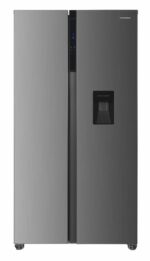 Side by Side HEINNER HSBS-H529NFXWDF+, No Frost, 529 L, Clasa F, Dozator apa, Aspect inox