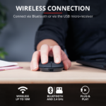 Mouse Wireless Trust Puck Rechargeable Wireless Ultra-Thin Mouse, 1600 dpi, Negru - Image 2
