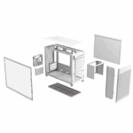 Carcasa ASUS AP201 PRIME CASE TG WHITE, Mini Tower, White - Image 6