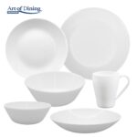 SET 6 FARFURII INTINSE OPAL ALB 25 CM, AIDA, ART OF DINING BY HEINNER - Image 3