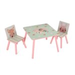Set 2 scaune +birou Pink Forest UGMBS06-PKF - Image 2