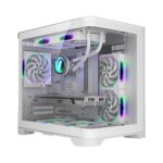 Carcasa 1st PLAYER UV5, RGB, Cube Tower, White