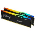 Memorie RAM Kingston FURY Beast RGB, 32GB DDR5, 5600MHz, CL36