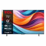 Televizor TCL QLED 75T7B, 189 cm, Smart Google TV, 4K Ultra HD, Clasa F