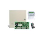Centrala PC1616, 14 zone + o zona pe tastatura, DSC PC 1616-E LCD, Tastatura LCD PK5500 si modul de extensie PC5108 incluse, 2 partitii, Nu include transformator
