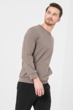 BLUZA COTON CASUAL BARBATI TAUPE-XXL - Image 2