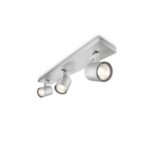 Spot Triplu Philips Runner, 3xGU10, 3x20W, IP20, 10.9x48x9cm, Metal, Argintiu - Image 2