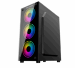 Carcasa PRO GAMING ELEMENT, RGB, Mid Tower, Black - Image 2