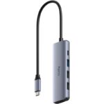 Hub USB CUDY 5-IN-1 USB Hub, USB-C, 5 porturi, HDMI, Argintiu - Image 2