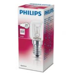 Bec incandescent pentru cuptor Philips T25 , E14, 25W, 165 lm ,luminacalda (2700K)