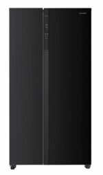 Side by Side HEINNER HSBS-HM532NFBKE++, No Frost, 532 L, Clasa E, Negru