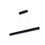 Pendul LED RGB Philips Hue Ensis, Bluetooth, 79W (175W), 5500 lm ,luminaalba si color (2200-6500K), IP20, 129.8cm, Negru