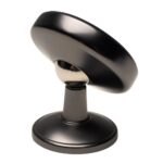 Suport auto magnetic Spacer pentru smartPhone, Metalic,fixare prin adeziv, Magnetic, 4 SuperMagneti N50, rotire 360 grade, negru - Image 2