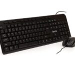 Kit Wired tastatura si mouse SPACER SPDS-1691, taste numerice, negru