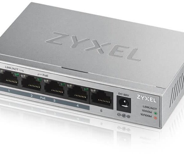 Switch Zyxel GS1005-HP, 5 Port, 10/100/1000 Mbps