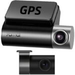 Xiaomi Camera auto DVR 70mai A500S Dash Cam Pro Plus 2.7K 1944p, IPS 2.0", 140 FOV, ADAS, GPS, Night Vision, Wi-Fi + camera spate 70mai RC06 full HD la 30 fps, unghi vizualizare 130° - culoare neagra - 70 MAI - Image 3