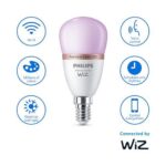 Bec LED RGB inteligent Philips Bulb P45, Wi-Fi, Bluetooth, E14 ,4.9W(40W), 470 lm, lumina alba si color (2200-6500K) - Image 6
