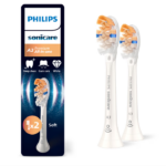 Rezerve PHILIPS Sonicare A3 Premium All in One HX9092/87, Pachet de 2 capete de periere standard, Sincronizarea modurilor BrushSync,  Alb, L x A x I (mm) 25.7x60x230.5