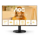 Monitor AOC 27" Q27B3CF2, Diagonal (inch): 27, Diagonal (cm): 69, Aspect ratio: 16:9, Panel: IPS, Resolution: 2560x1440, Refresh Rate: 100Hz, Response time GtG: 4ms, Response time MPRT: 1ms, Brightness (max): 350 cd/m², Contrast (static) : 1500:1, Contrast (dynamic): 20M:1