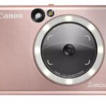 Imprimanta foto Canon Zoemini S2, 2 in 1 camera foto + imprimanta foto, tehnologie ZINK (zero ink) Viteza: 50 secunde pe poza, Rezolutie printare 314 X 600 dpi, Camera 8 megapixeli, blitz integrat, Bluetooth, NFC, compatibilitate IOS si Android, format poze: JPG, slot microSD (max256gb), baterie