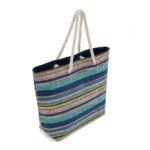 Geanta plaja Dungi, diverse culori Dimensiune:  50X38HX35X15.cm Material : tesatura din hartie - Image 5