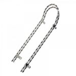 Sissy bar suport sa, profil patrat torsionat, dublu,lungime 18 inch, pentru roti de 20, material Otel, Crom