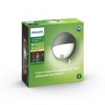 Aplica LED pentru exterior cu senzor de miscare Philips Capricorn ,6W(47W), 600 lm, lumina calda (2700K), IP44, 78x214mm, Antracit - Image 2