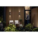 Aplica LED pentru exterior Philips Shadow UP&DOWN, 2x4.5W (70W), 1000 lm, lumina calda (2700K), dimabila, IP44, 77x95x224mm, Antracit - Image 2