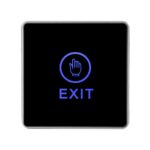 Buton de iesire cu touchscreen, aplicabil, ND-EB17-1; Iesire contact:NO/NC; Icon: hand; LED stare Bi-color: albastru- verde; Materia lplastic; Dimensiuni: (L x W x H) 86 x 86 x 20mm;