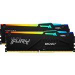 Memorie RAM Kingston FURY Beast RGB, 16GB DDR5, 6000MHz, CL30
