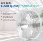 CREALITY PLA 3D Printer Filament, silk white, Printing temperature: 190-220, Filament diameter: 1.75mm, Tensile strength: 60MPa, Size of filament wheel: Diameter 200mm, height 66mm, hole diameter 56mm. Utilizare: pana la 6 luni de la deschiderea ambalajului.