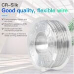 CREALITY PLA 3D Printer Filament, silk white, Printing temperature: 190-220, Filament diameter: 1.75mm, Tensile strength: 60MPa, Size of filament wheel: Diameter 200mm, height 66mm, hole diameter 56mm. Utilizare: pana la 6 luni de la deschiderea ambalajului.