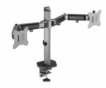 Suport 2 monitoare Serioux MM55-C024, compatibilitate  dimensiune ecran 17"-32",  greutate maximă suportata: (per ecran): 9kg, VESA: 75x75, 100x100, inclinare: +70°~-70°, pivotare: +90°~-90°, rotația ecranului: + 180°~-180°, instalare: clemă, grommet - Image 3