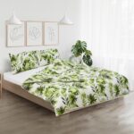Set de pat king size bumbac, 144 TC,Palm - Image 5