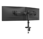 Brat dublu monitor Neomounts DS60-600BL2; pentru display-uri cu diagonale 10"-32", sistem de prindere VESA 75x75~100x100, greutate maxima suportata 8 - per ecrankg, full motion, tilt +45°, swivel 90°, rotate 180°, distanta fata de perete 99-459mm; culoare negru. Garantie 5 ani - Image 2