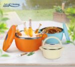 SET 3 CASEROLE TERMICE 2+4+6L,BELLY ORANGE, ART OF DINING BY HEINNER - Image 6